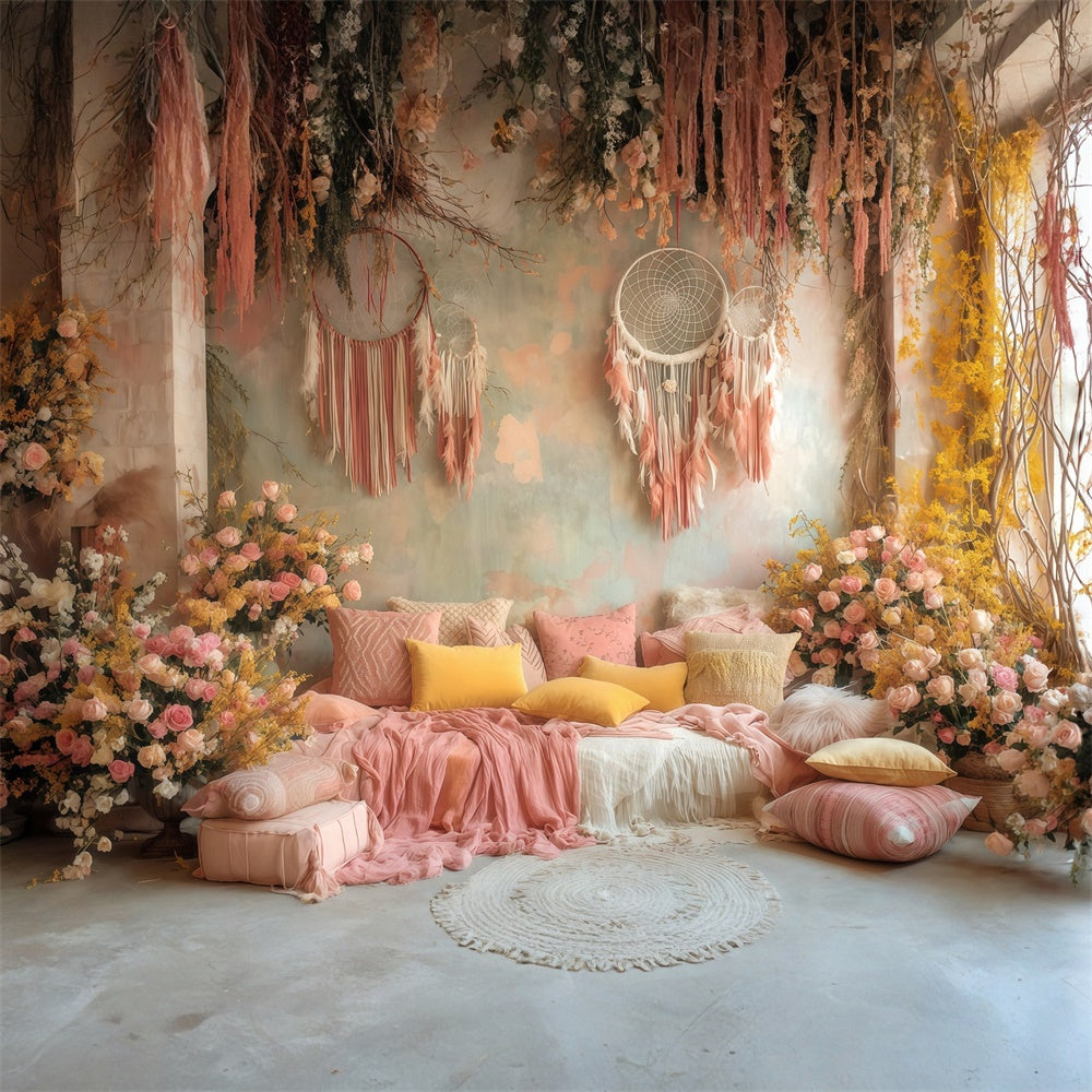 Toile de fond photo bohème Chambre Bohème de Rêve MRR7-253