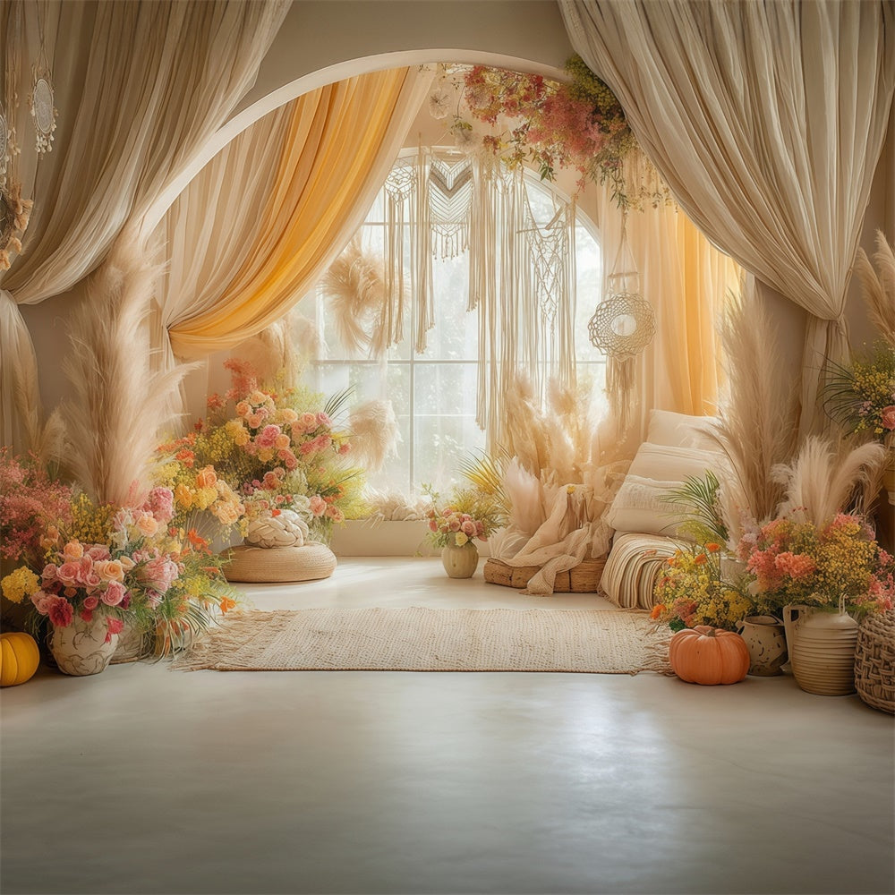 Toile de fond photo bohème Chambre Bohème Confortable MRR7-261