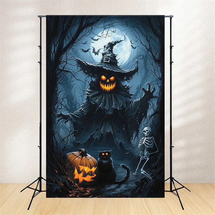 Toile de fond Halloween Monstre Citrouille de l’Horreur MRR7-52