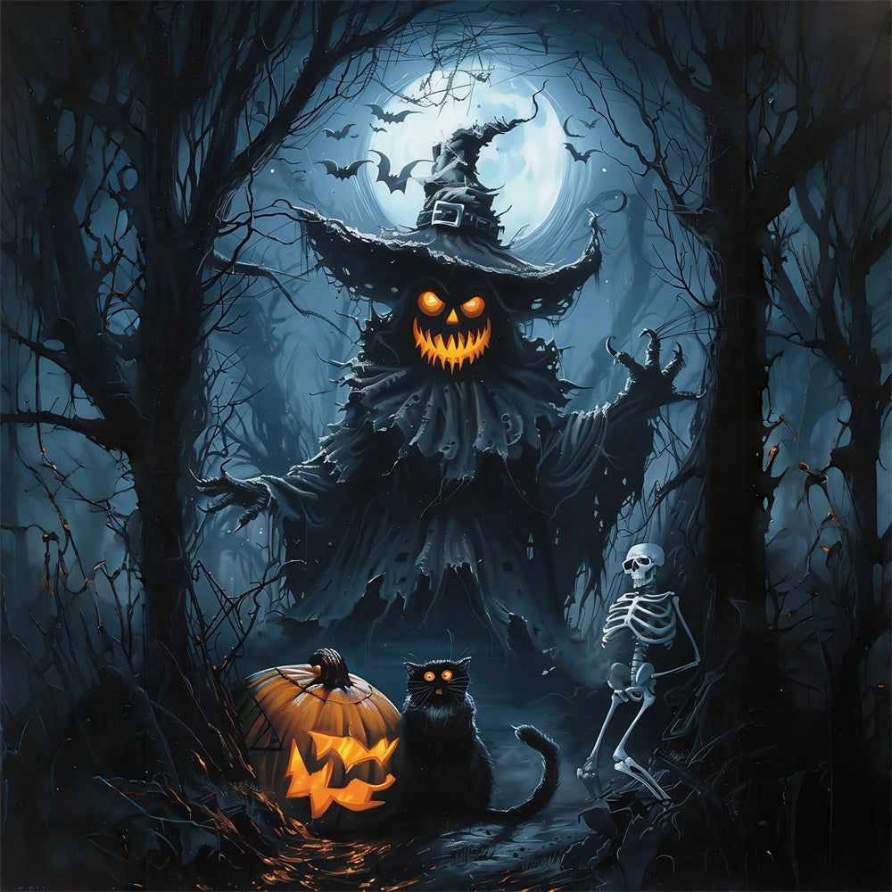 Toile de fond Halloween Monstre Citrouille de l’Horreur MRR7-52