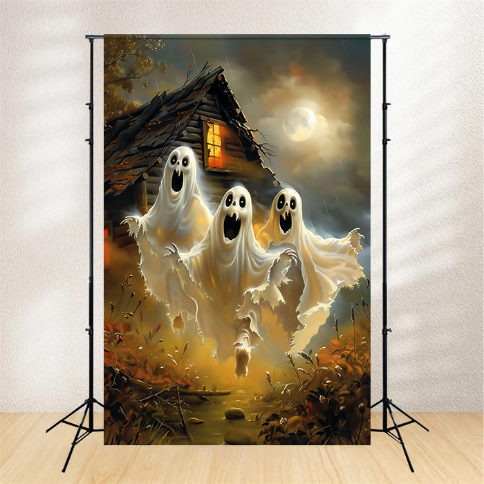 Toile de fond Photo Halloween Ruée de Fantômes Nocturnes MRR7-53