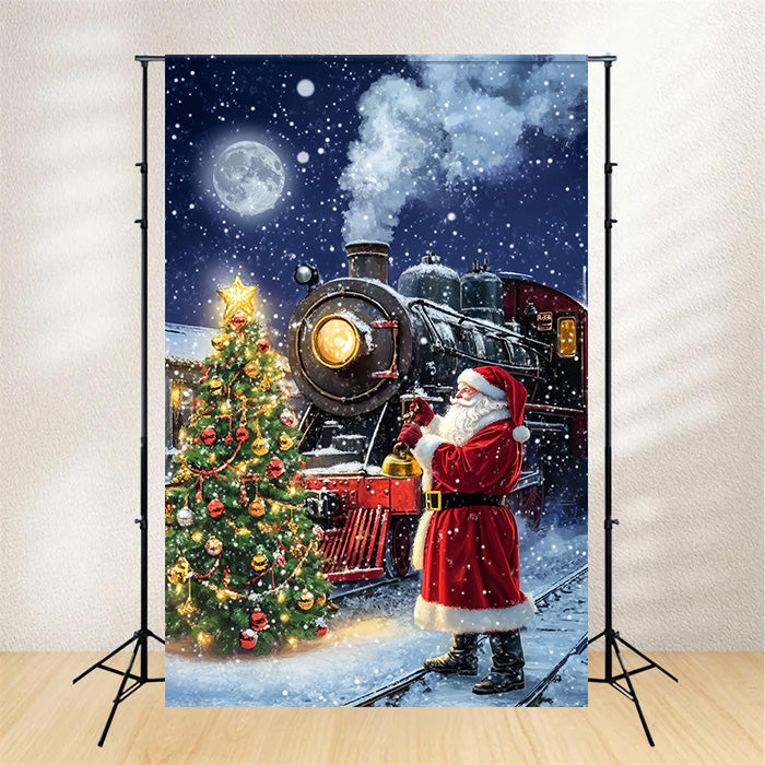 Toile de fond Noël Merveilleux Voyage Hivernal MRR7-90