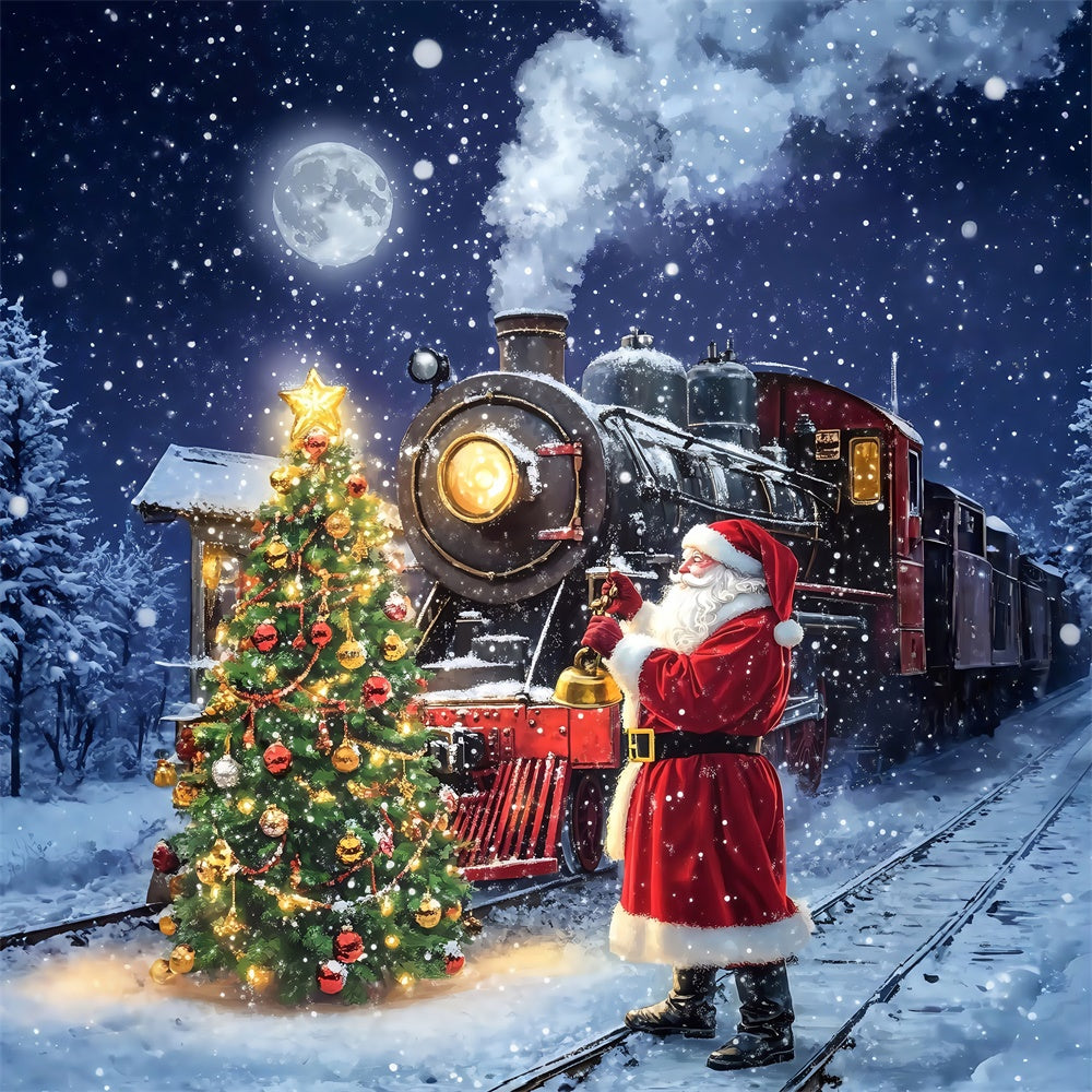 Toile de fond Noël Merveilleux Voyage Hivernal MRR7-90