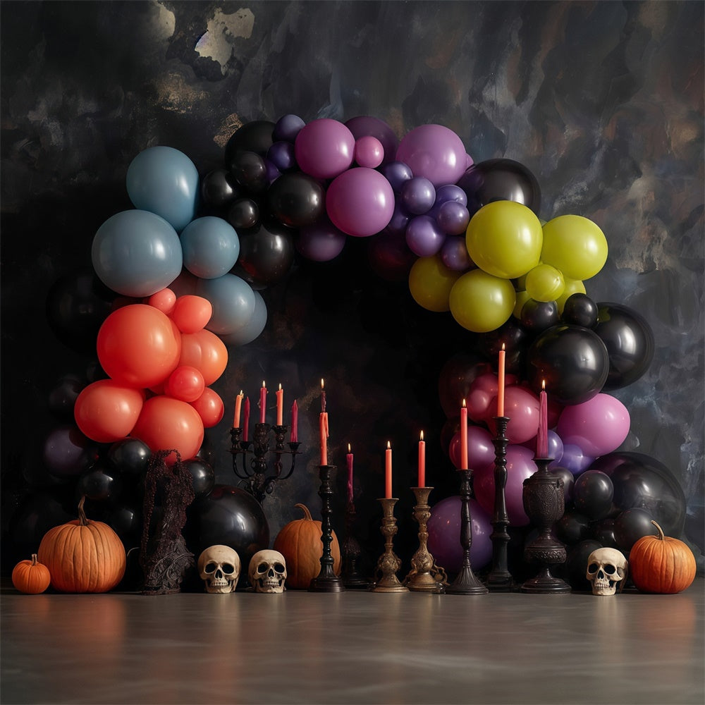 Toile halloween Arche Ballons Colorés Halloween MRR8-1