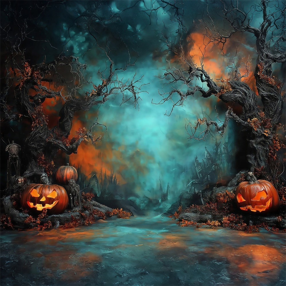 Fond halloween photo Forêt Effrayante Photo Halloween MRR8-2