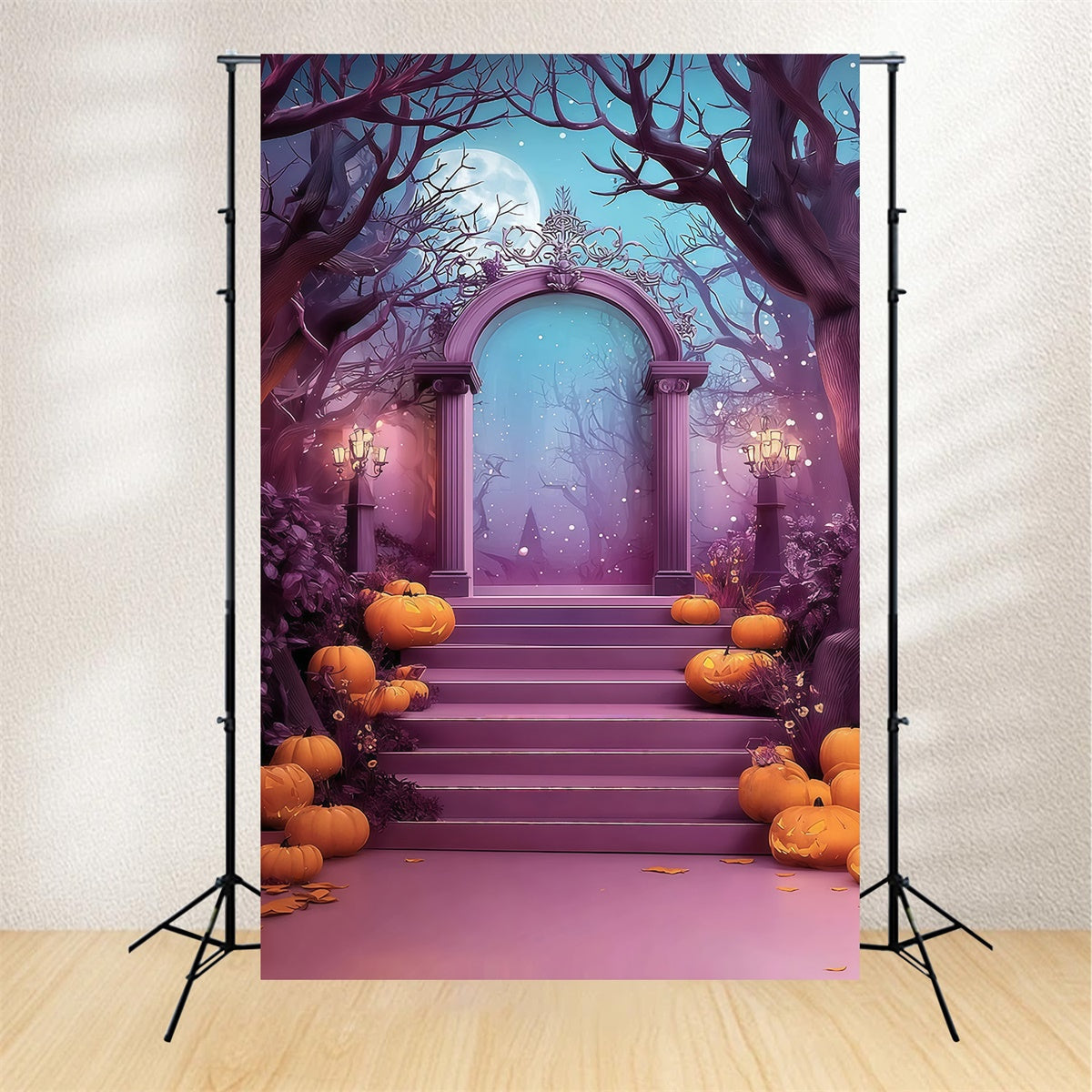 Toile de fond photo halloween Arche Forêt Mystère Fantaisie MRR8-35