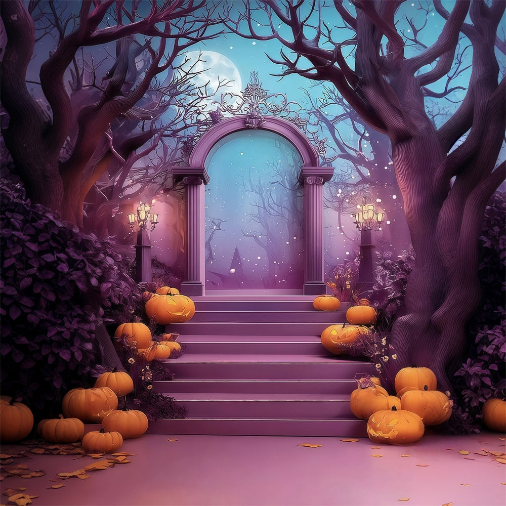 Toile de fond photo halloween Arche Forêt Mystère Fantaisie MRR8-35