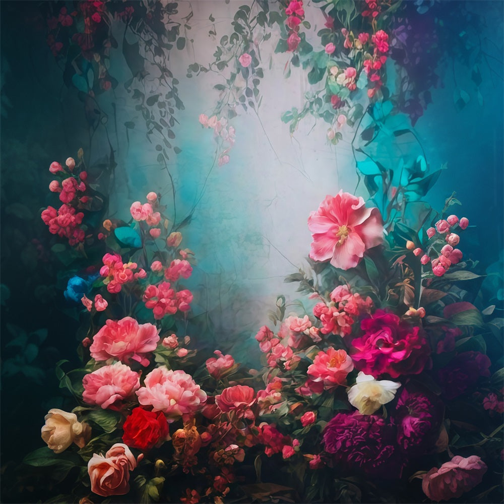 Toile de fond Vintage Fleurs Romantique Jardin Floraison Vintage MRR9-105