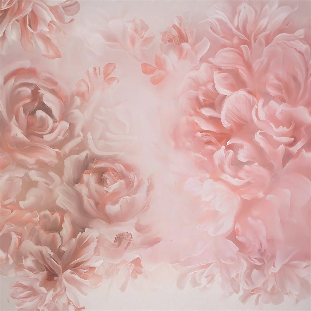 Toile de fond Floral Pétales Roses Douces Fleurs Épanouies Photo MRR9-111