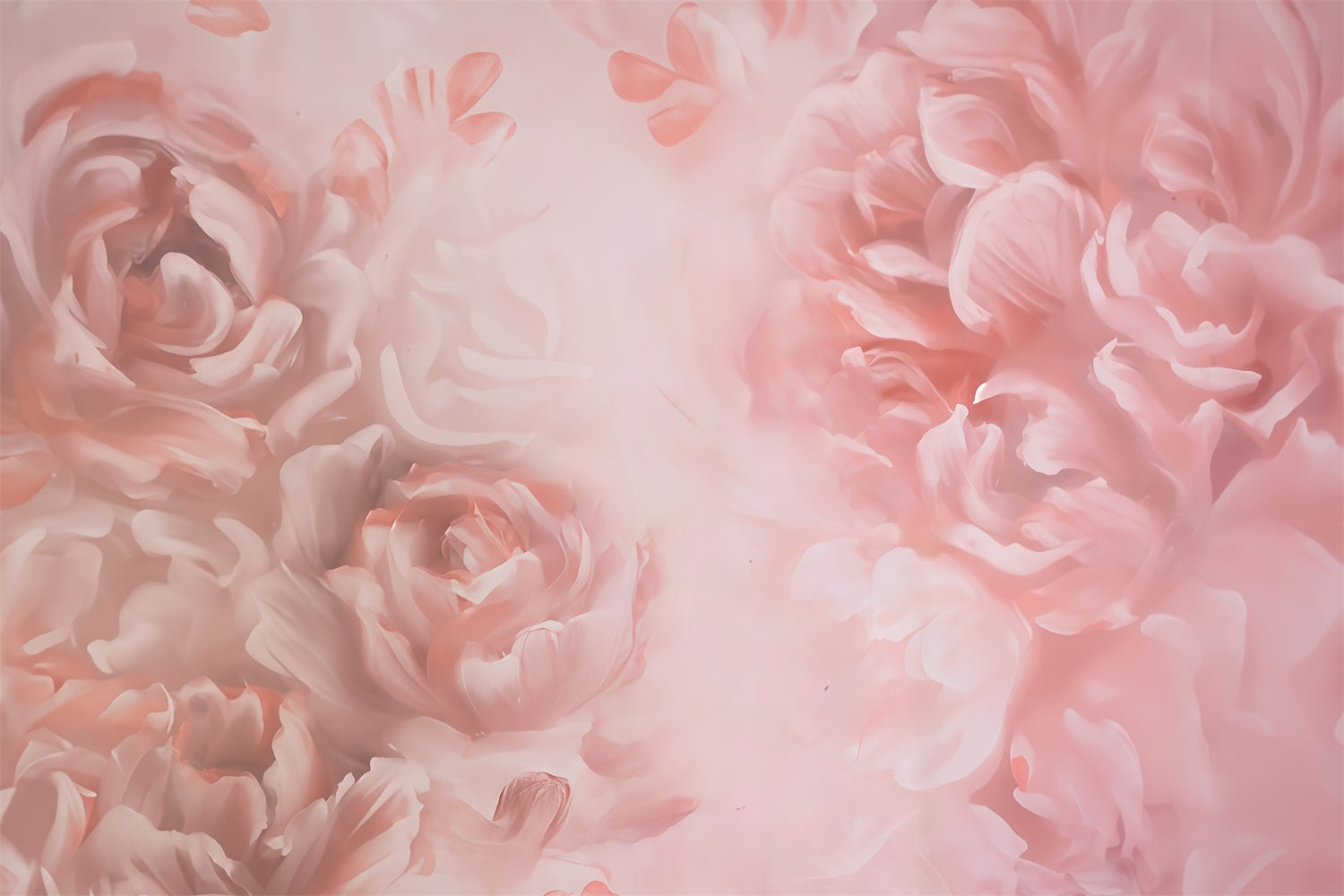 Toile de fond Floral Pétales Roses Douces Fleurs Épanouies Photo MRR9-111