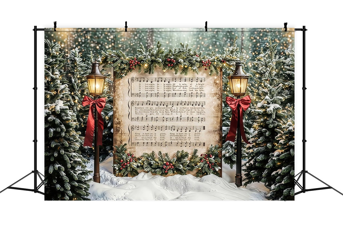 Toile de fond Noël Chant de Noël Neige Joy To The World MRR9-24