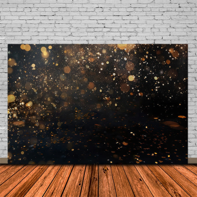 Toile de fond Bokeh Paillettes Dorées Étincelantes Lumières MRR9-54