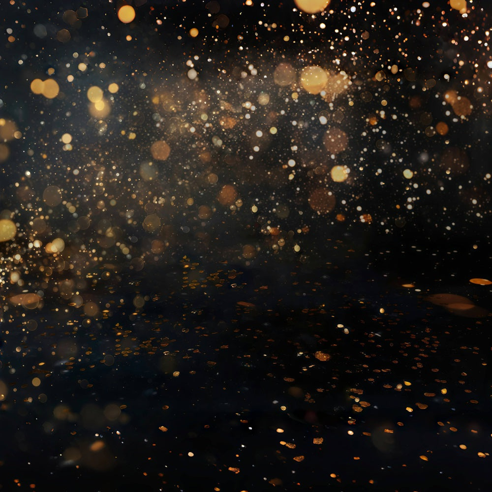Toile de fond Bokeh Paillettes Dorées Étincelantes Lumières MRR9-54