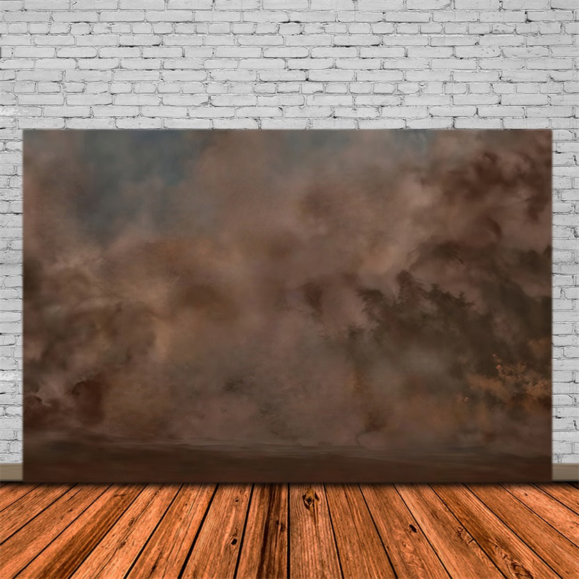 Toile de fond Peinture Brume Marron Humeur Abstrait Beaux-Arts MRR9-65