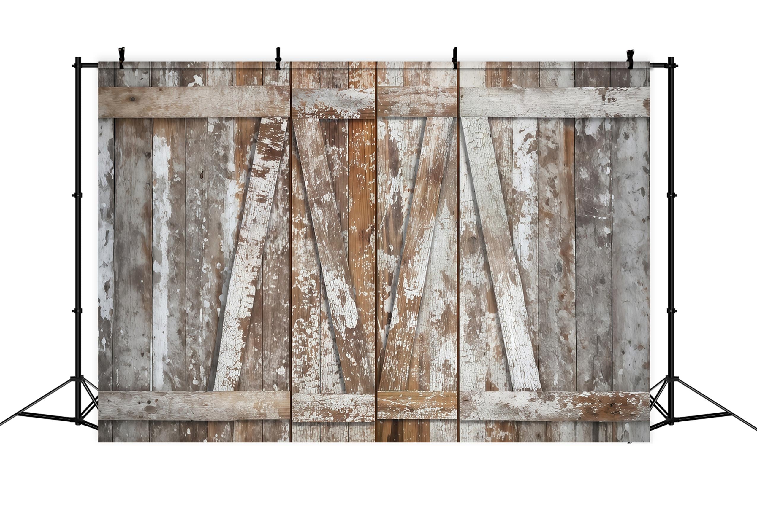 Toile de fond Bois Rustique Planches Vieillies Grange Rustique Bois MRR9-66