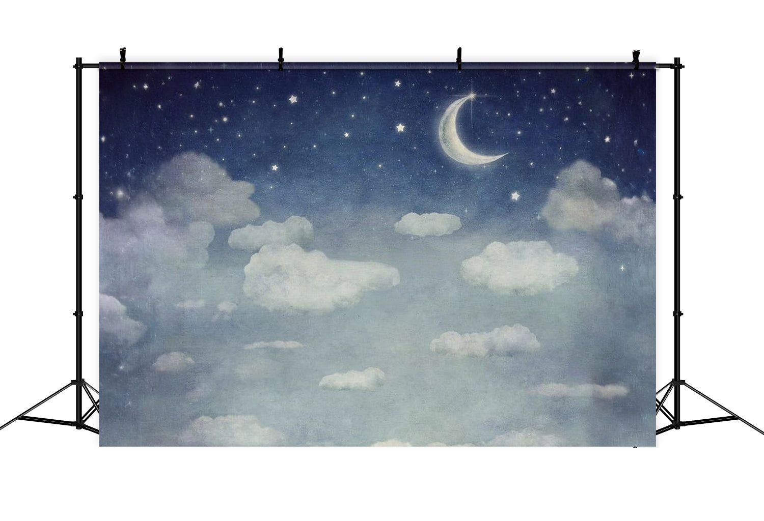Toile de fond Nuages Ciel Étoilé au Clair de Lune Nuages Rêveurs Ciel MRR9-95