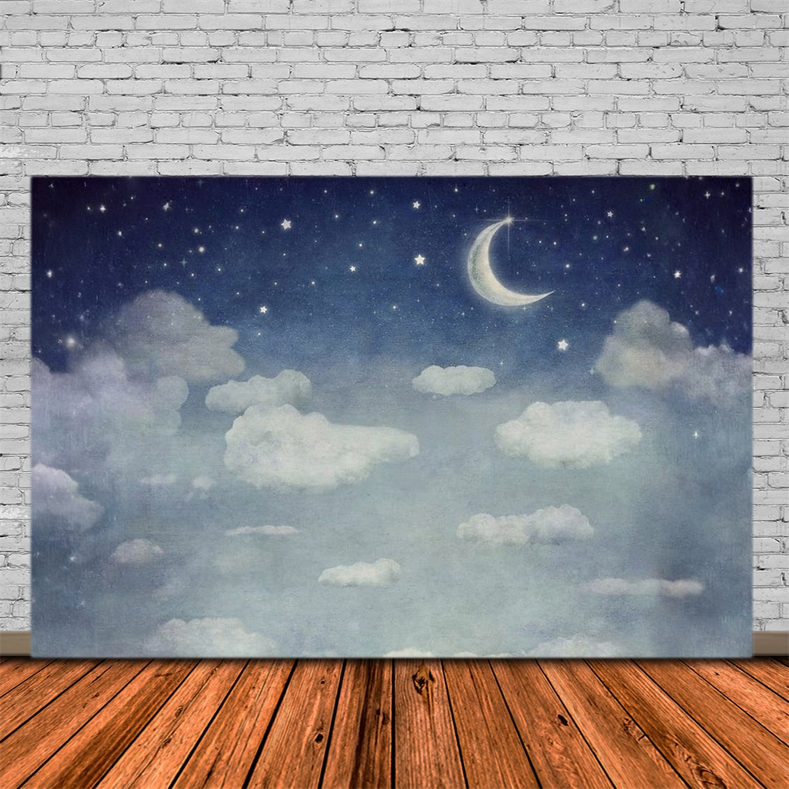 Toile de fond Nuages Ciel Étoilé au Clair de Lune Nuages Rêveurs Ciel MRR9-95