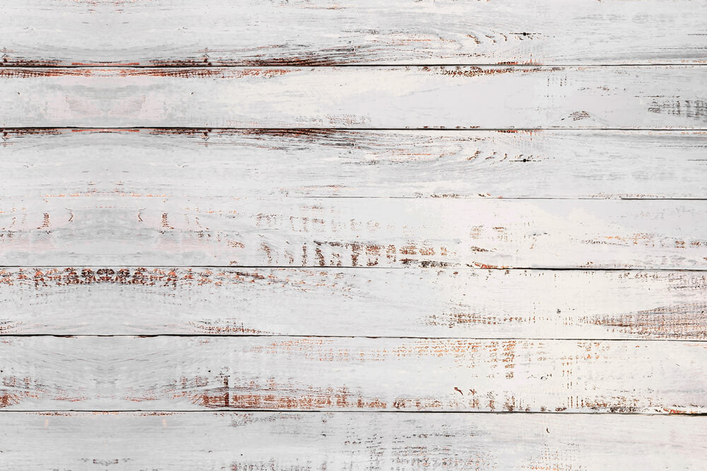 Tapis de sol en caoutchouc en bois peint blanc pour la photographie RM12-63