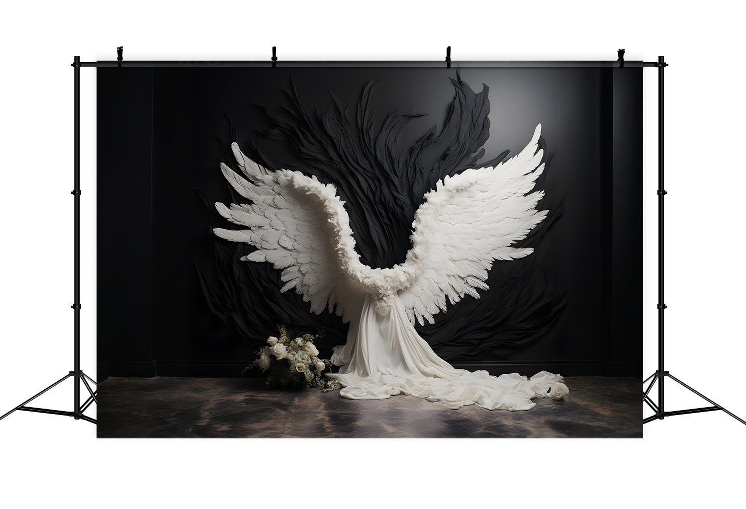 Esthero Toile de fond Anges Saints Blancs Ailes Blanches Roses Blanches RR4-15