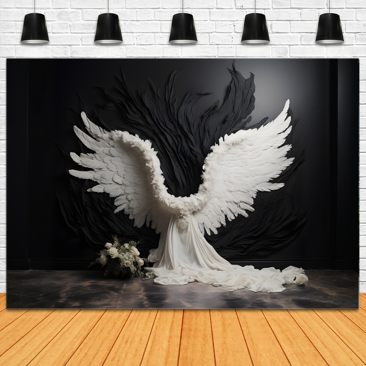 Esthero Toile de fond Anges Saints Blancs Ailes Blanches Roses Blanches RR4-15