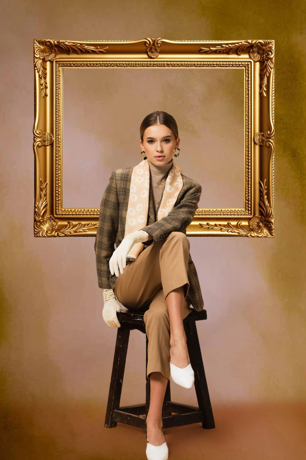 Esthero Art Vintage Métal Cadre Photo Horizontal Abstrait Toile de fond RR4-55