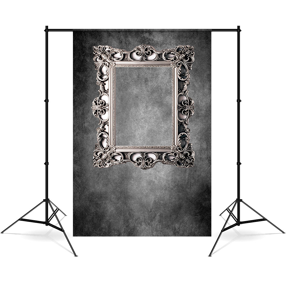Esthero Art Classique Cadre Photo Rectangulaire Gris Abstrait Toile de fond RR4-58