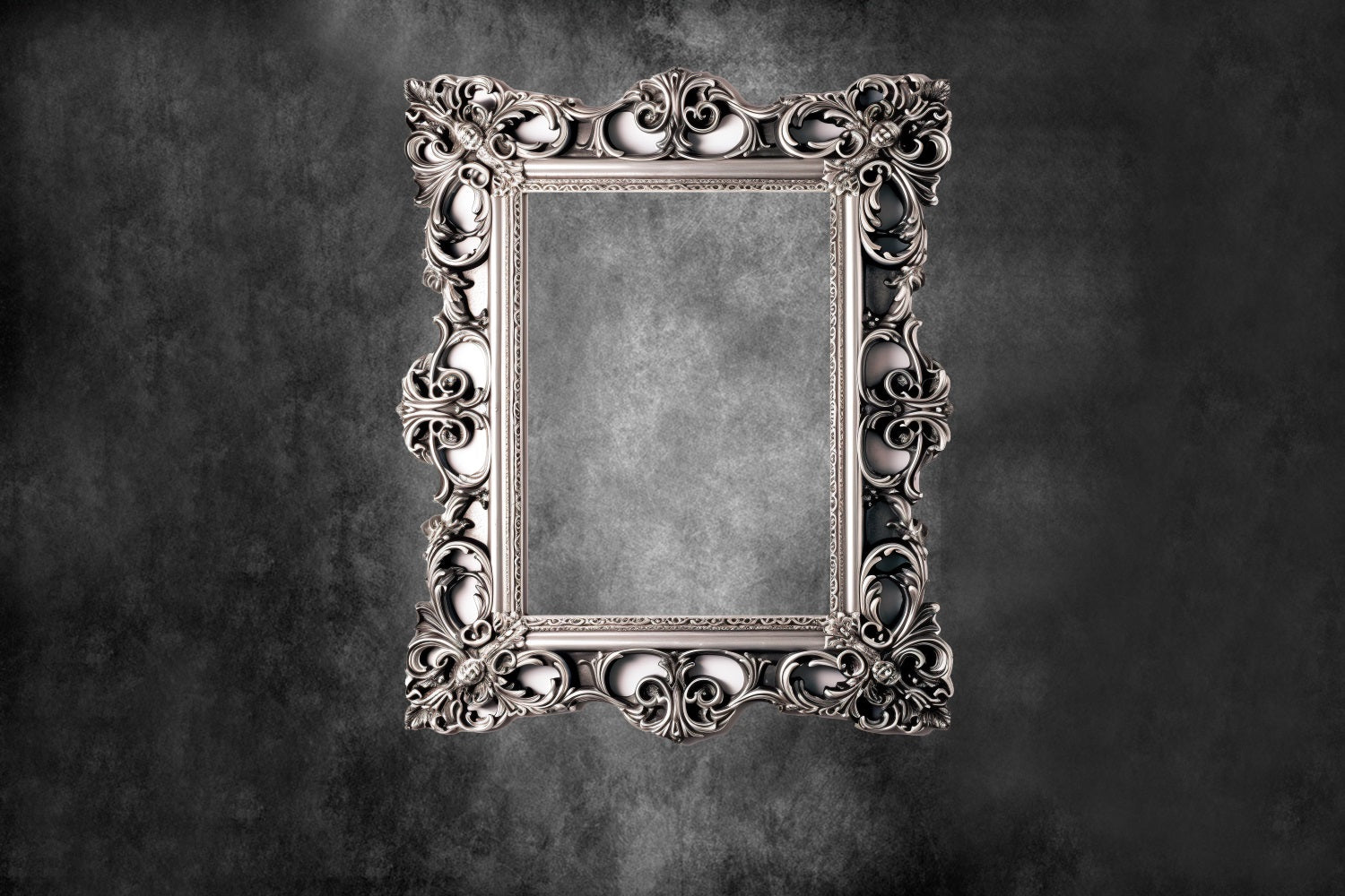Esthero Art Classique Cadre Photo Rectangulaire Gris Abstrait Toile de fond RR4-58