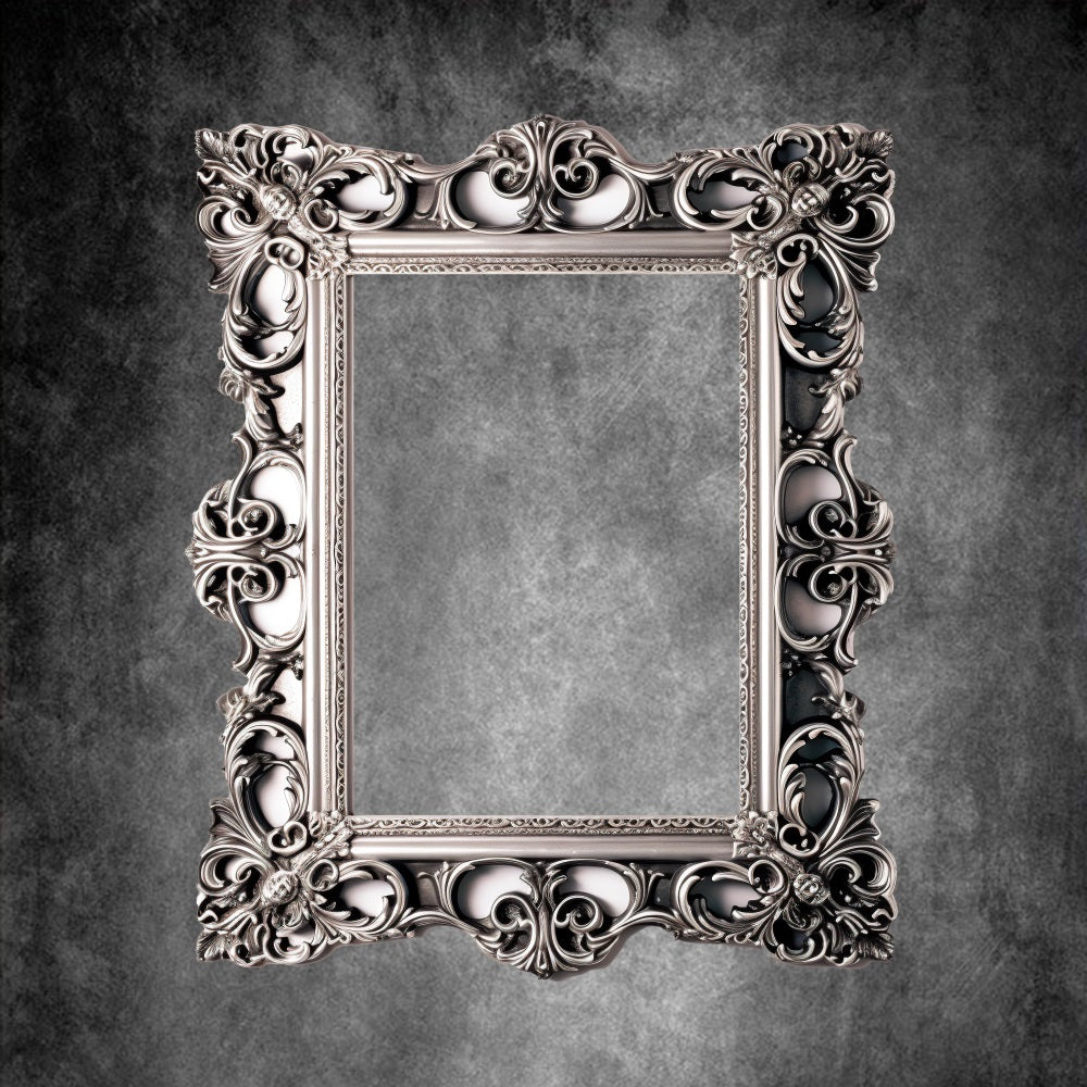 Esthero Art Classique Cadre Photo Rectangulaire Gris Abstrait Toile de fond RR4-58