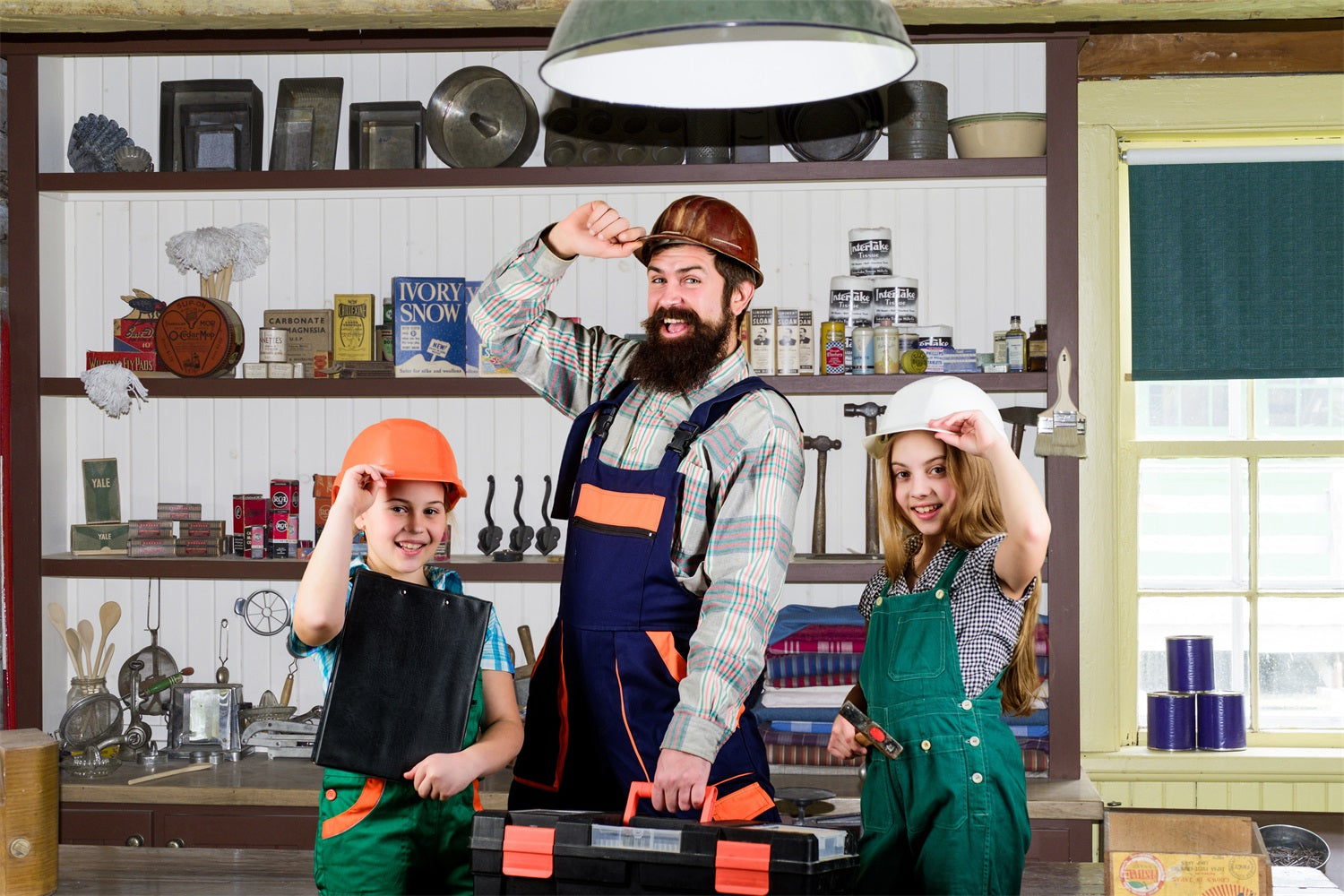 Toile de Fond Atelier Domestique pour la Fête des Pères RR5-15