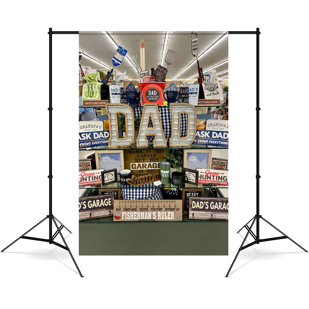 Toile de Fond Salle d'Outils de Garage pour la Fête des Pères RR5-25