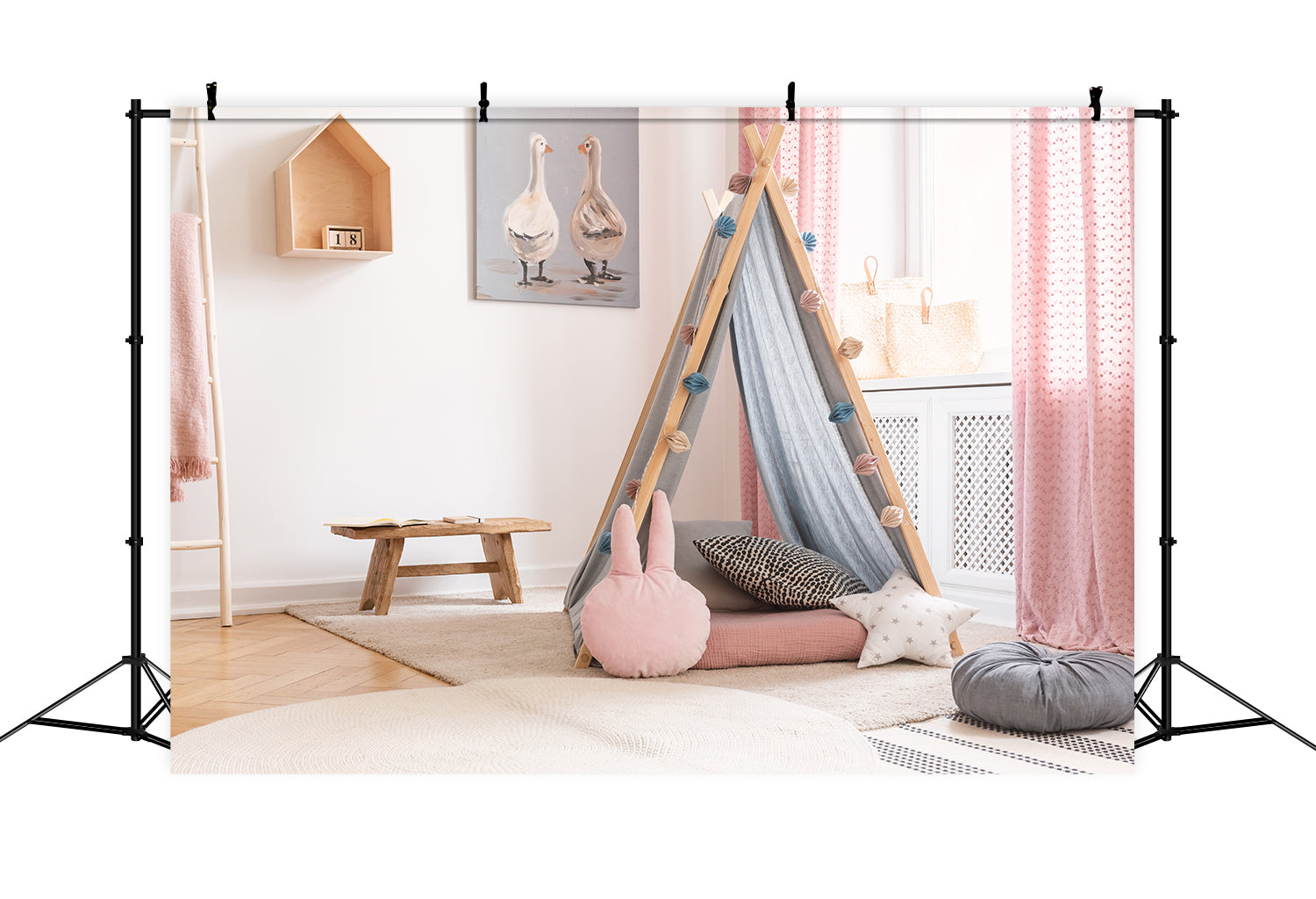 Toile de Fond Photomaton Tente Chambre d'Enfants RR5-27