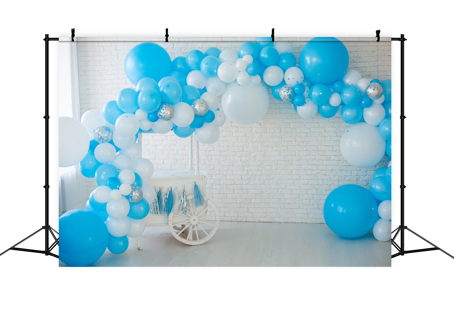 Toile de Fond Décoration de Fête avec Guirlande de Ballons RR5-33