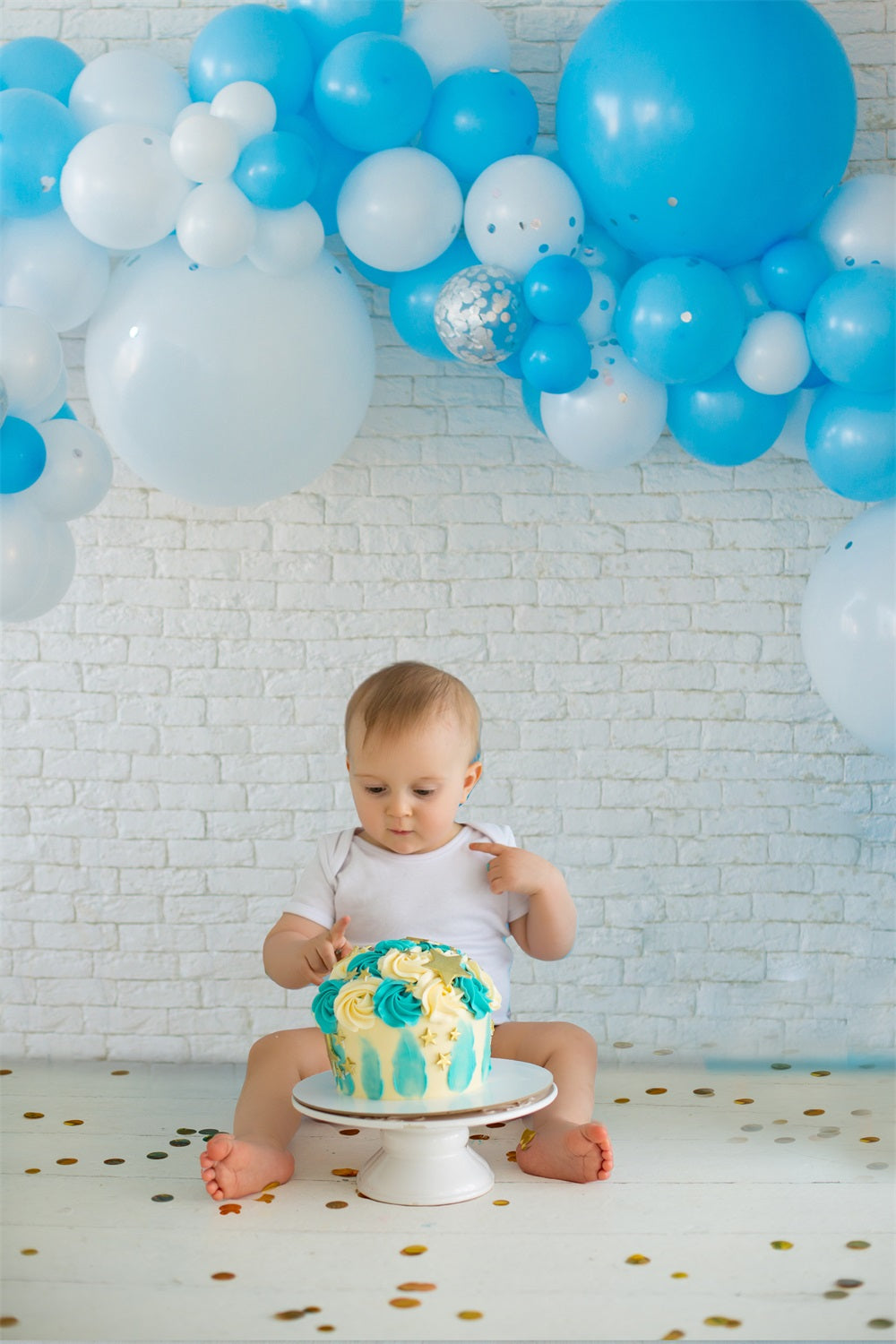 Toile de Fond Décoration de Fête avec Guirlande de Ballons RR5-33