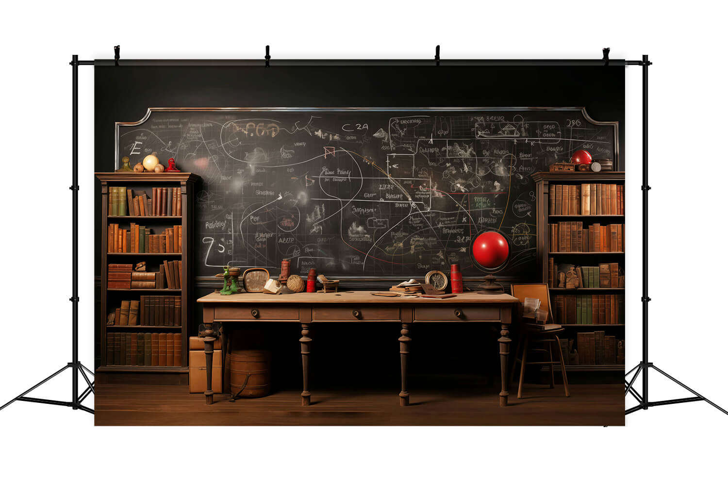 Toile de fond photographie ancienne salle de classe retour à l'école RR6-45