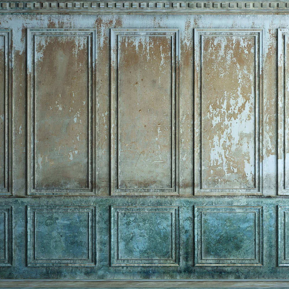 Toile de fond pour Photomaton Mur Rétro Rouillé RR6-82