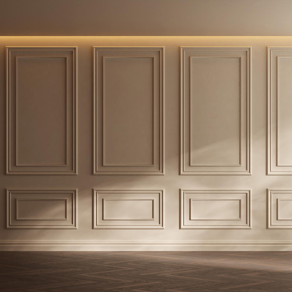 Toile de fond Pièce Vide Mur Rétro avec Sol en Bois RR6-87