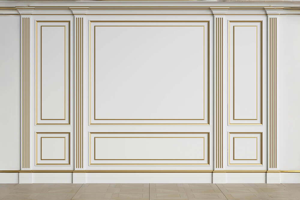 Toile de fond de Photographie Mur Rétro Blanc Intérieur RR6-89