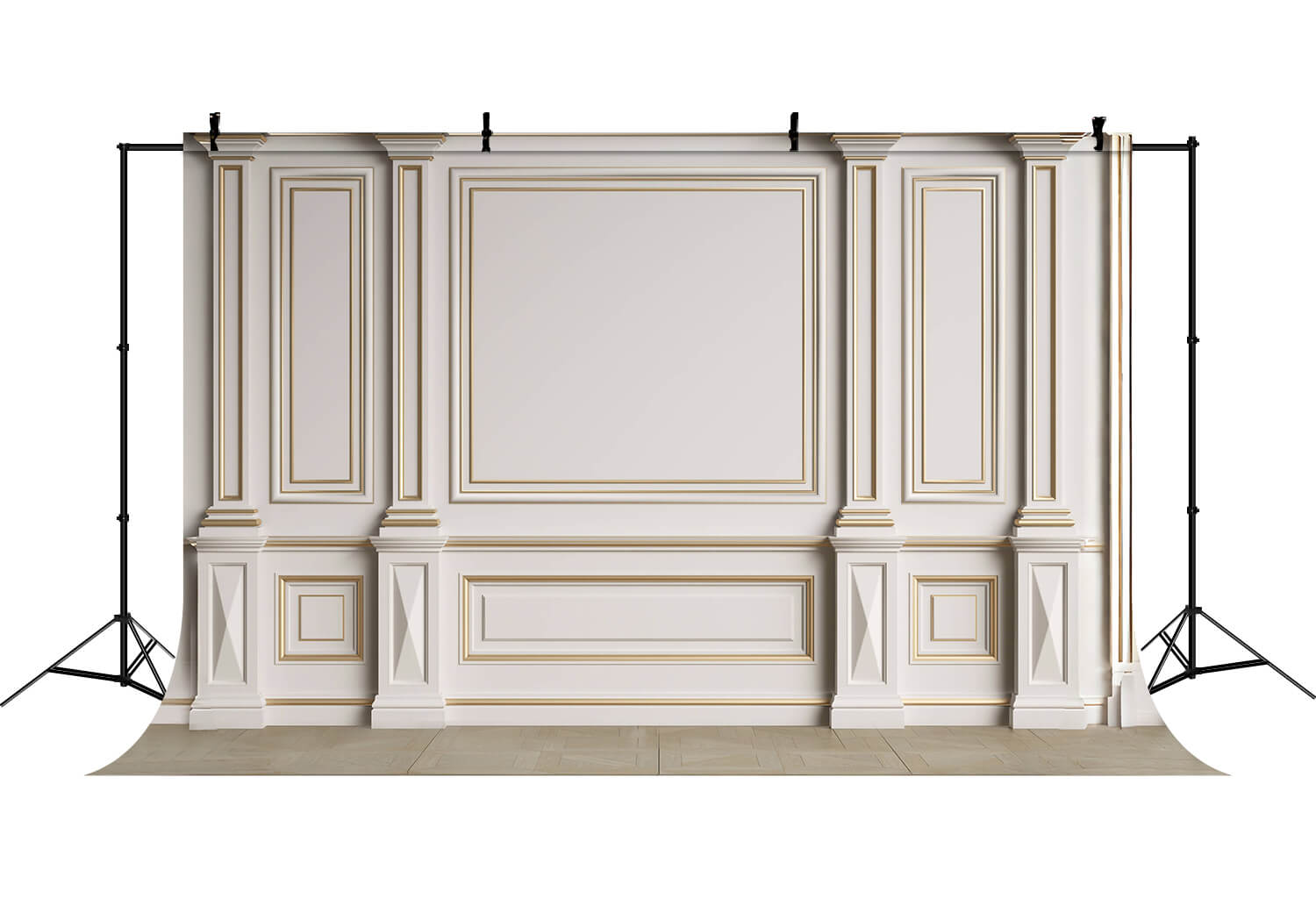 Toile de fond Mur Rétro Blanc Intérieur Pièce Vide RR6-90