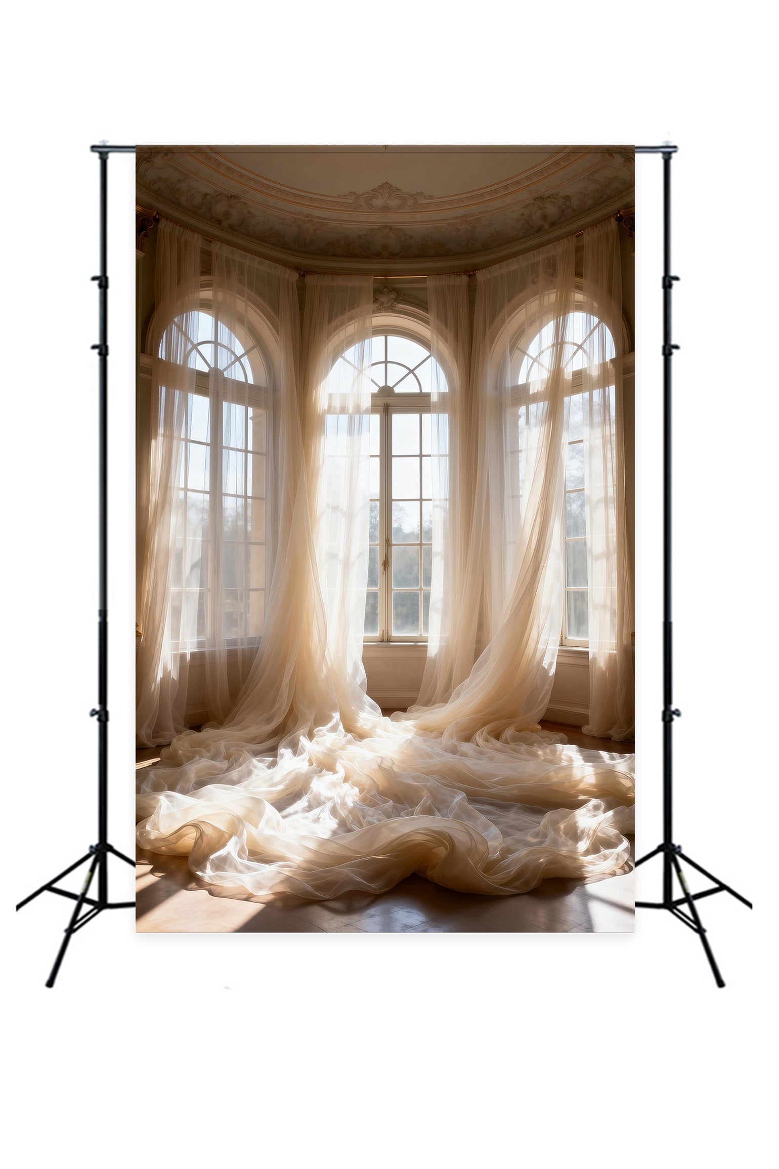 Fond Studio Boudoir Fenêtres Palais Voilage Ensoleillé RR62-95