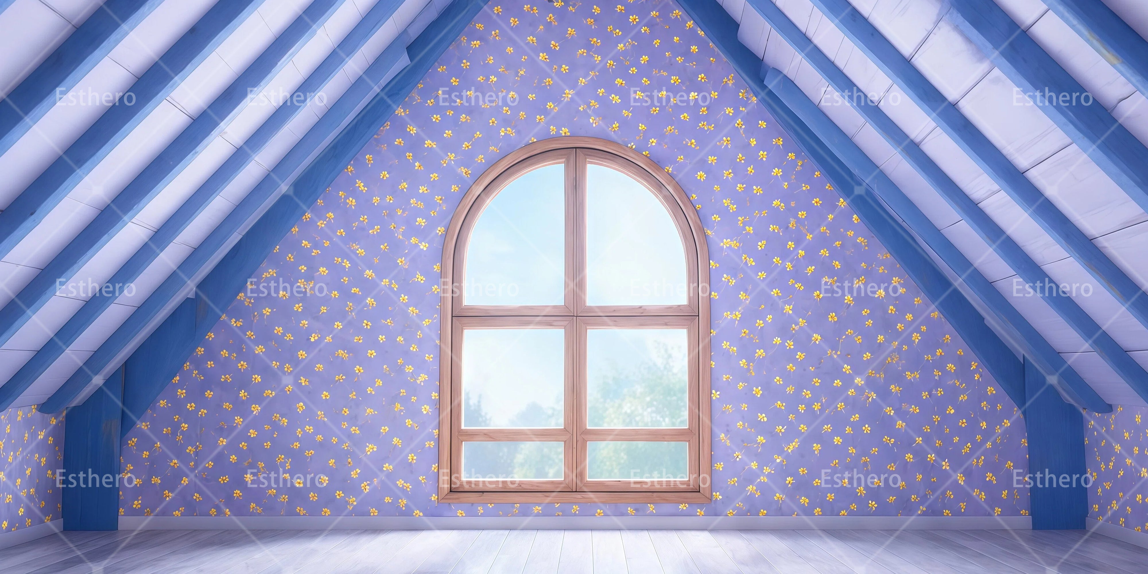 Toile de fond appartement fantastique décor de scène RR65-T72