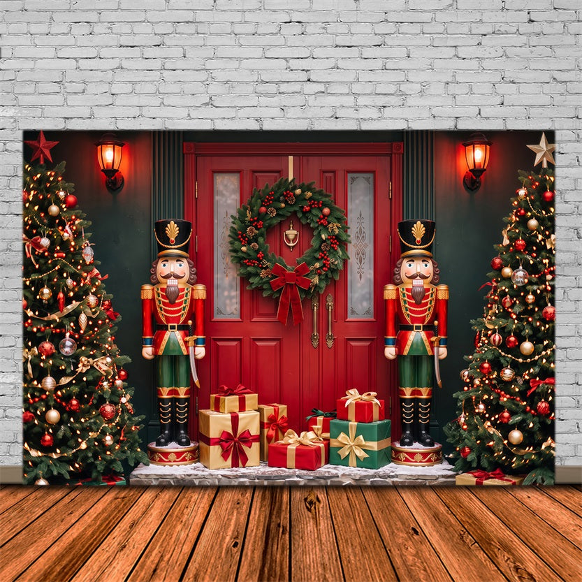 Décor De Porte De Noël Présentoir À Cadeaux Casse-Noisette Décor De Studio De Noël RR69-110