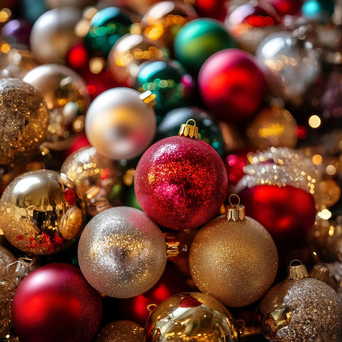 Décor De Boules De Noël Gros Plan Sur La Texture D'Une Boule Colorée Décors De Studio De Noël RR69-22