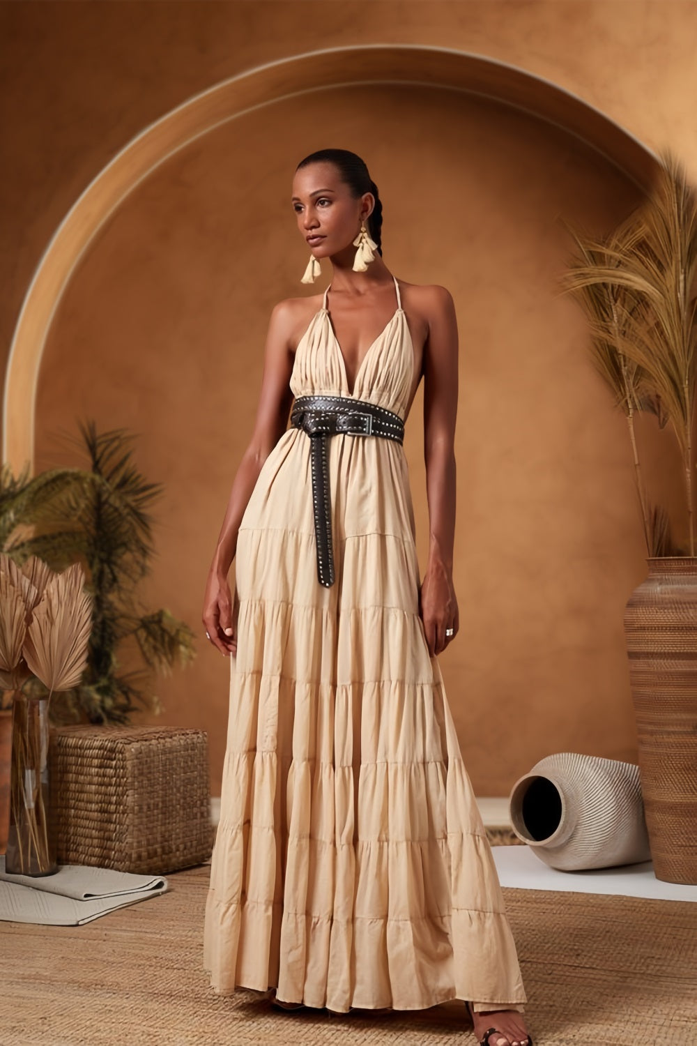 Havre en Terre Cuite Boho Toile de Fond Photographique RR7-19