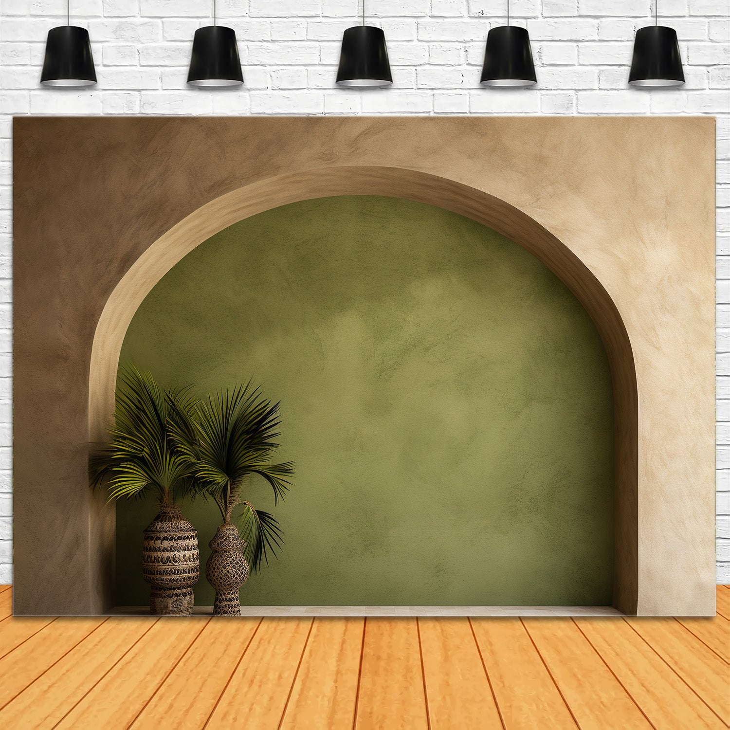 Béatitude Botanique Boho Toile de Fond Photographique RR7-21