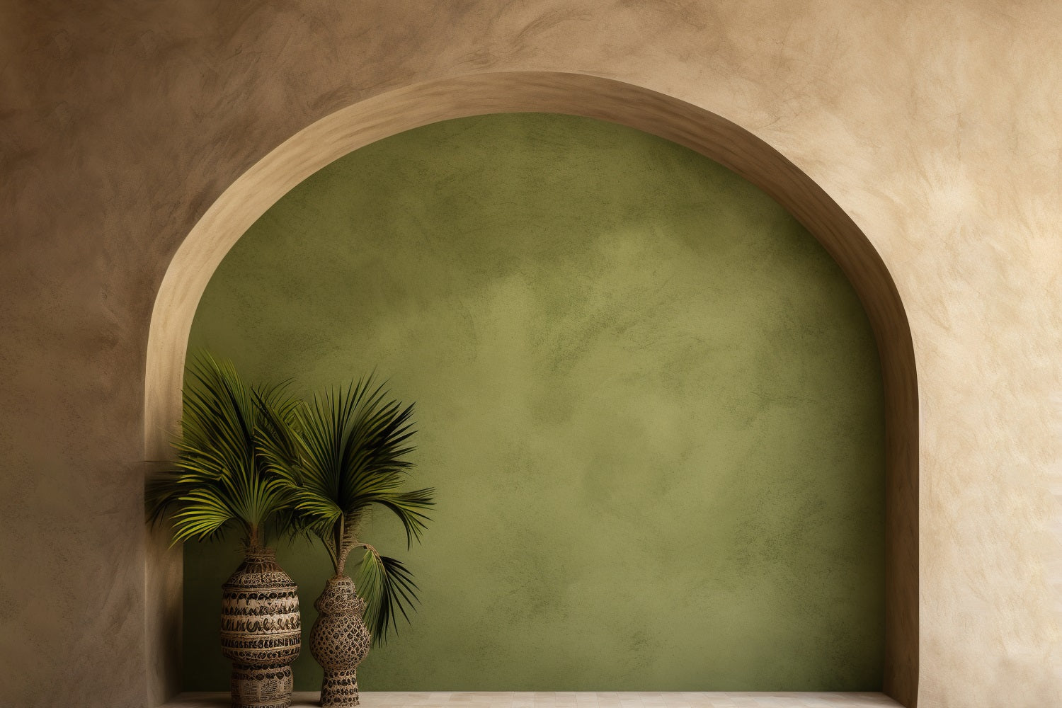 Béatitude Botanique Boho Toile de Fond Photographique RR7-21