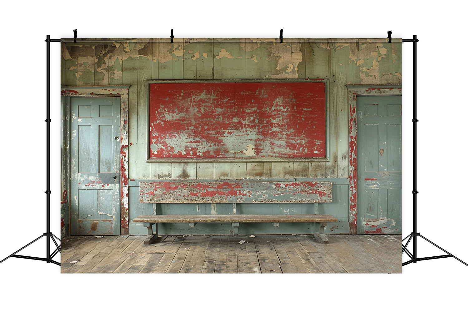 Toile de Fond de Mur en Ciment avec Tableau Noir pour la Rentrée RR7-219