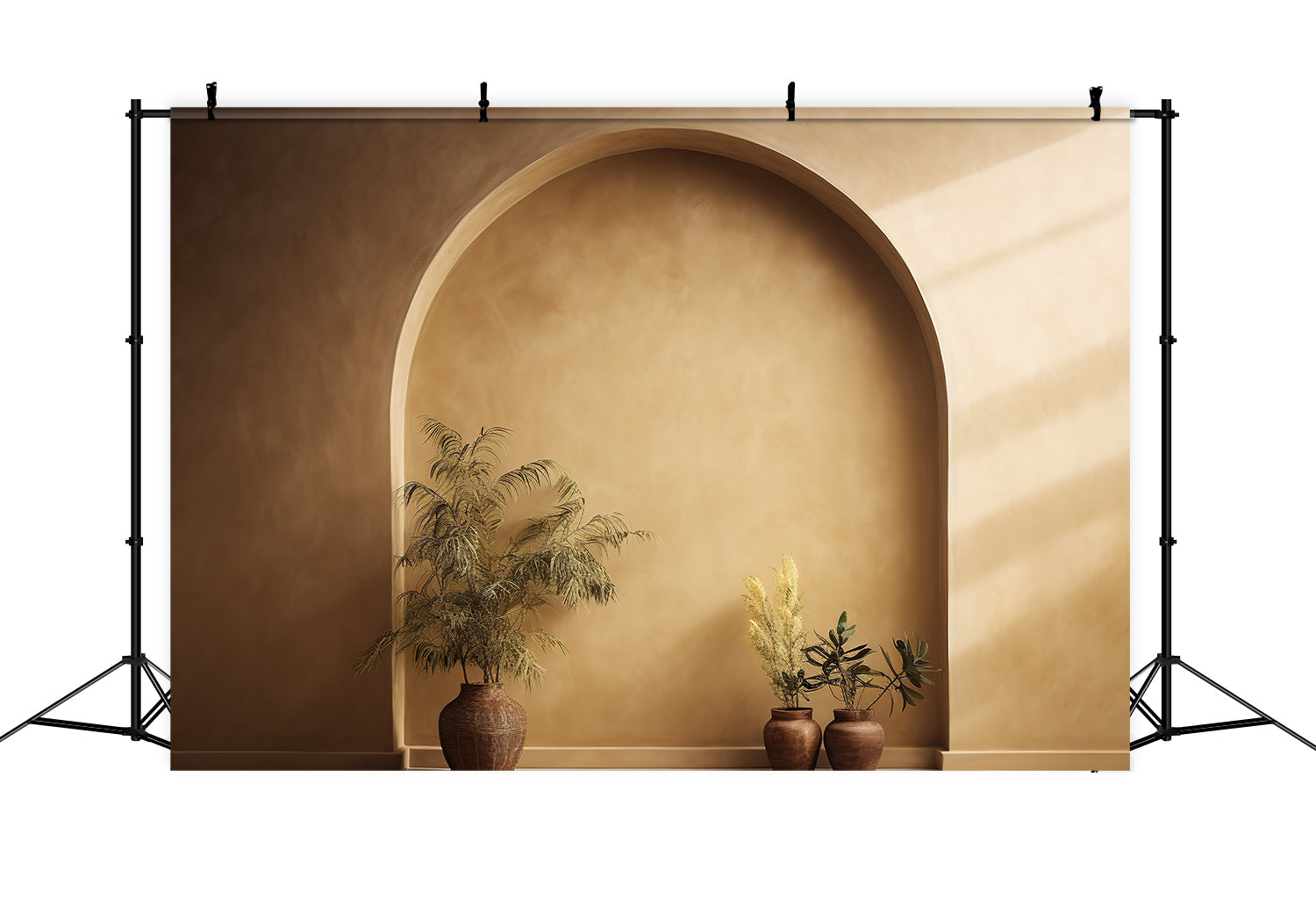 Sérénité Dorée Boho Toile de Fond Photographique RR7-22