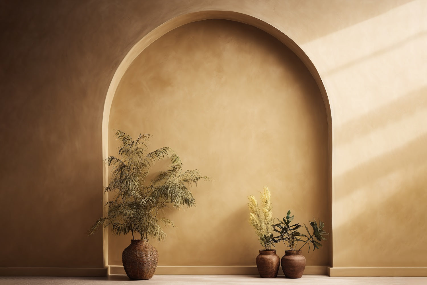 Sérénité Dorée Boho Toile de Fond Photographique RR7-22