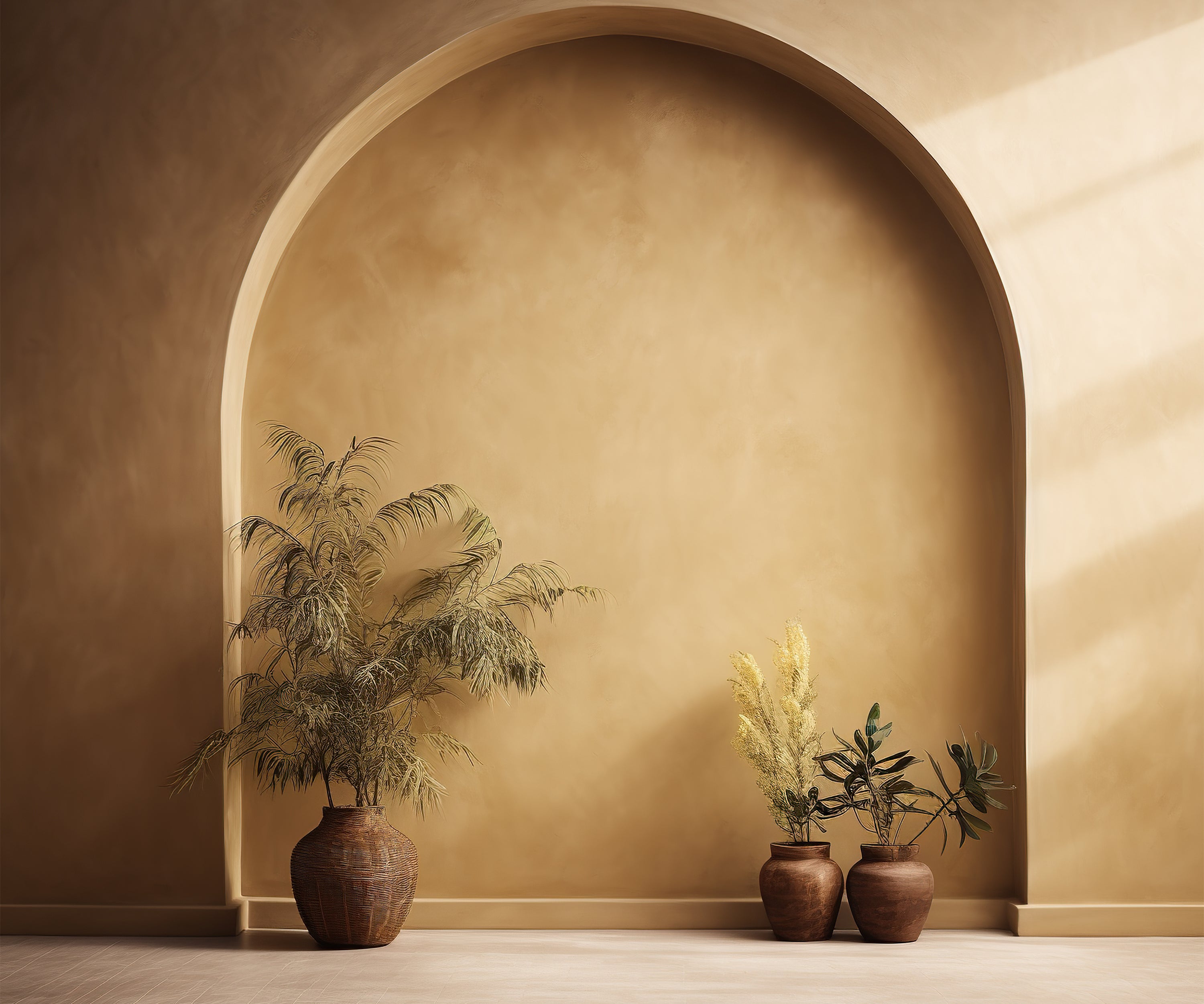 Sérénité Dorée Boho Toile de Fond Photographique RR7-22