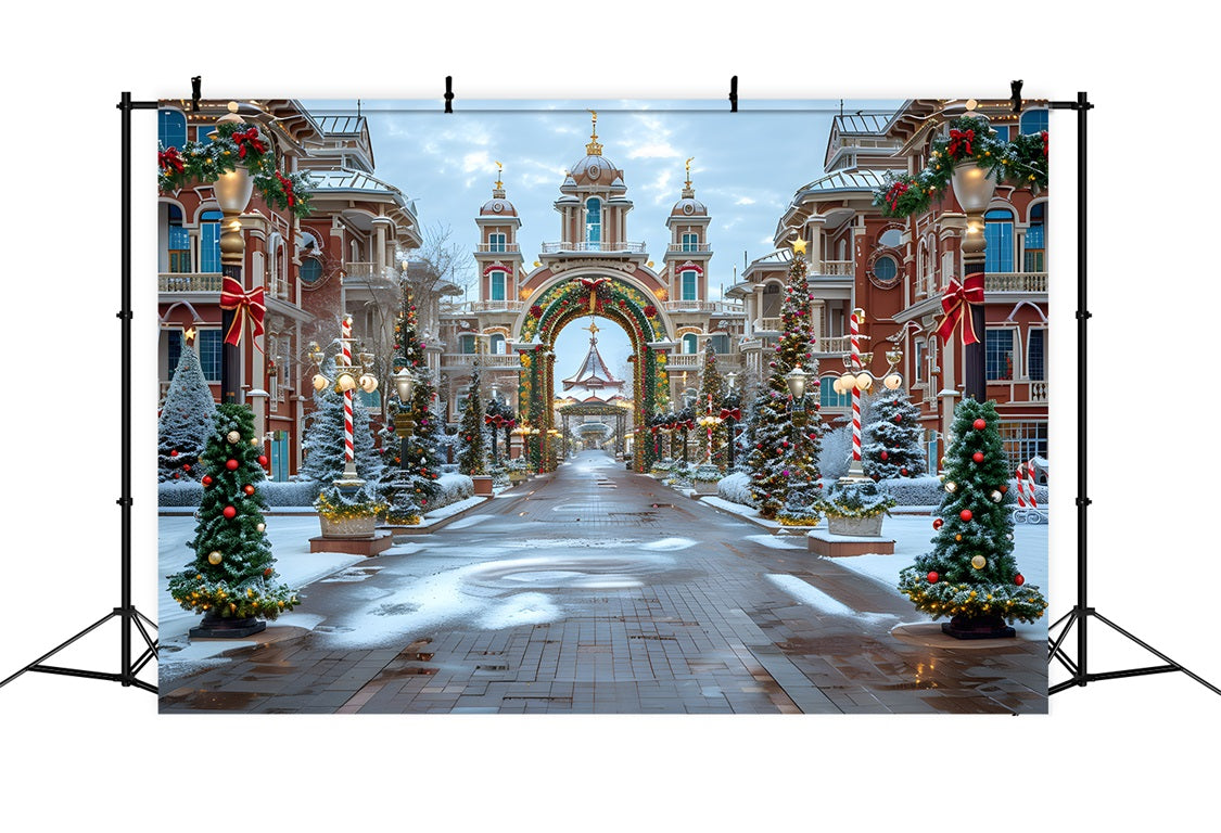 Toile de fond de Noël Merveille du Grand Boulevard RR7-569